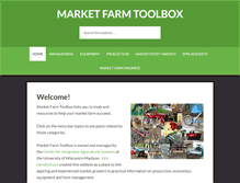 Tablet Screenshot of marketfarmtoolbox.com